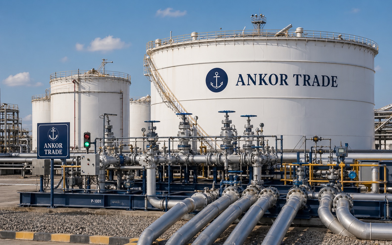 ANKOR TRADE storage terminal and pipeline manifold